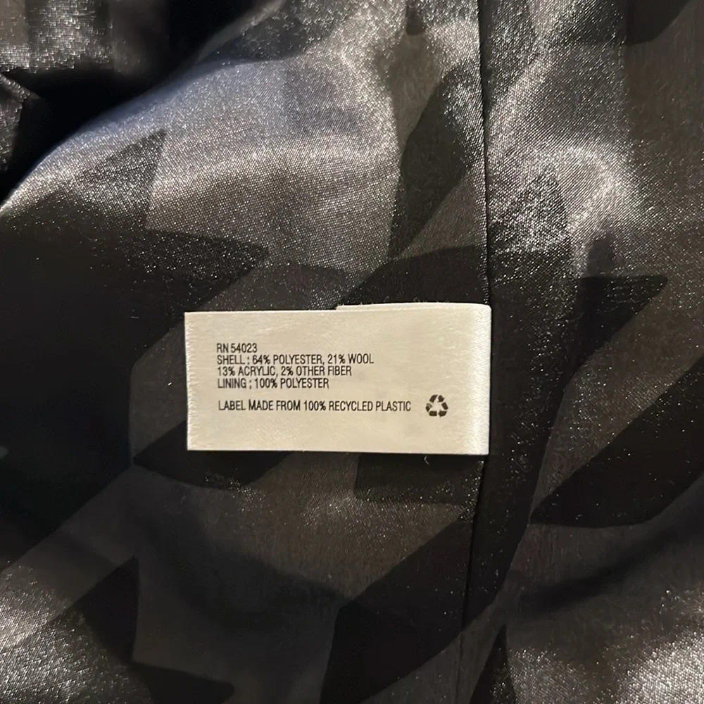 Gap Kids Girls Black Brighton Coat Holiday Boucle Trench Coat XXL 14-16